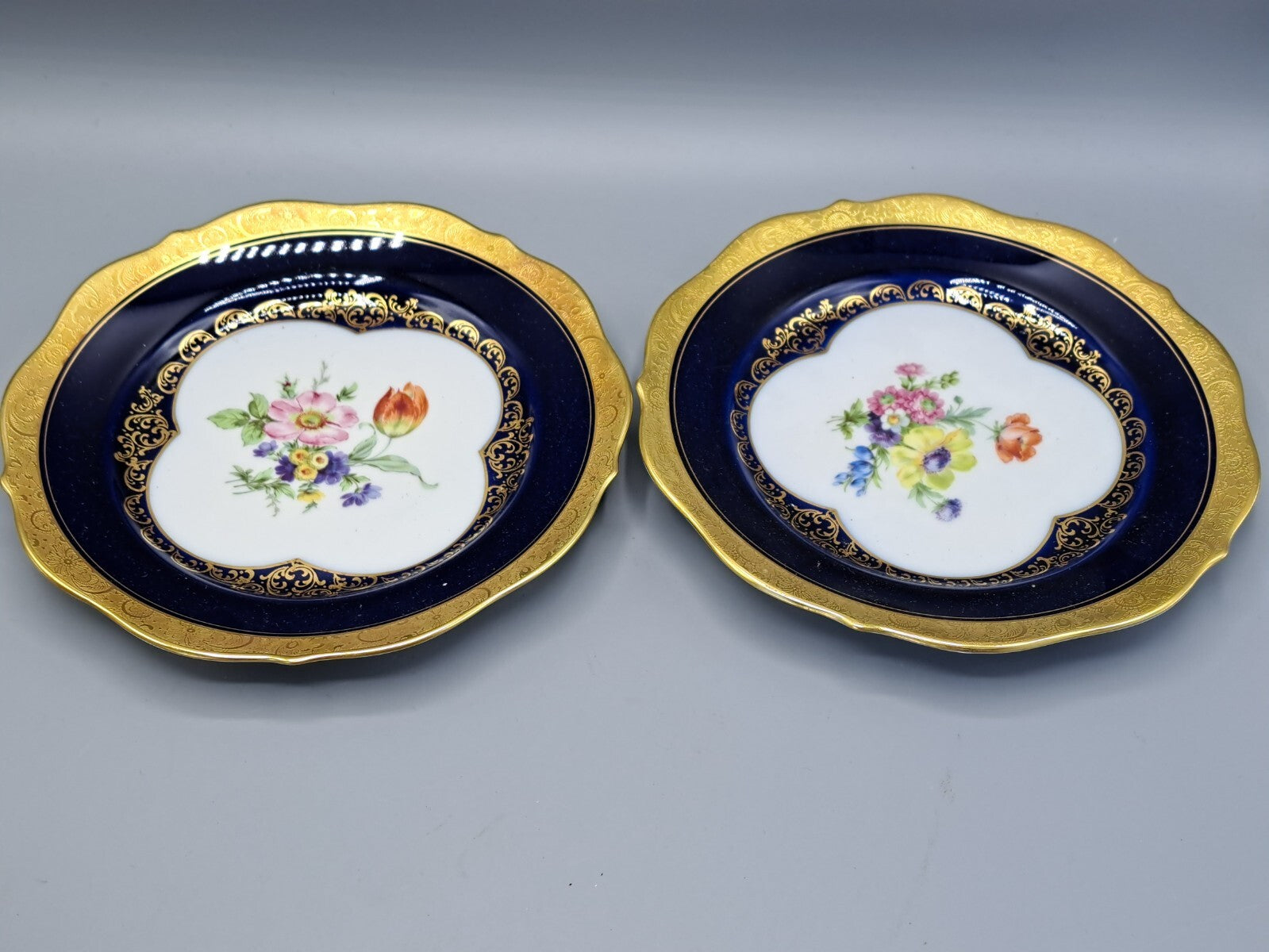 Lindner Porzellan, 2 Unterteller, Dekorativ